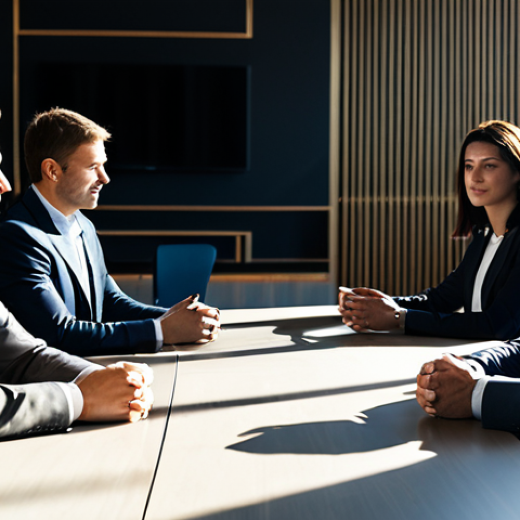 A professional group of business executives, fully clothed in modest and appropriate business attire, are seated around a sleek, modern negotiation table in a sunlit conference room. The atmosphere suggests a moment of ethical consideration, with subtle expressions of thoughtful deliberation on their faces, highlighting the delicate balance between commercial goals and moral principles. The setting emphasizes transparency and trust in professional interactions. perfect anatomy, correct proportions, natural pose, well-formed hands, proper finger count, natural body proportions, professional photography, cinematic lighting, high quality, safe for work, appropriate content, fully clothed, professional, family-friendly.
