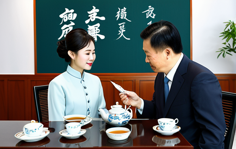 무역협상 과정에서 발생하는 갈등 해결 방법 - The Negotiation Table**

"A brightly lit conference room, two business teams (one clearly East Asian...