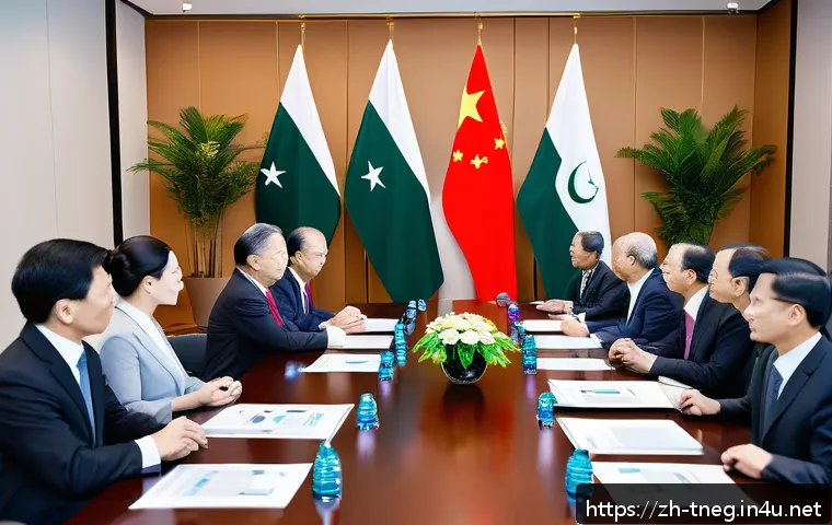무역협상 실무에서 발생하는 주요 실수 분석 - A modern international trade negotiation scene in a bright, spacious conference room with a diverse ...