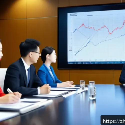 무역협상 관련 직무 이직 성공 사례 - A modern international trade negotiation scene in a bright, spacious conference room with diverse bu...