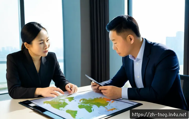 무역협상 전문가가 작성한 케이스 스터디 - Photorealistic trade negotiation case study scene, experienced international trade consultant in a m...